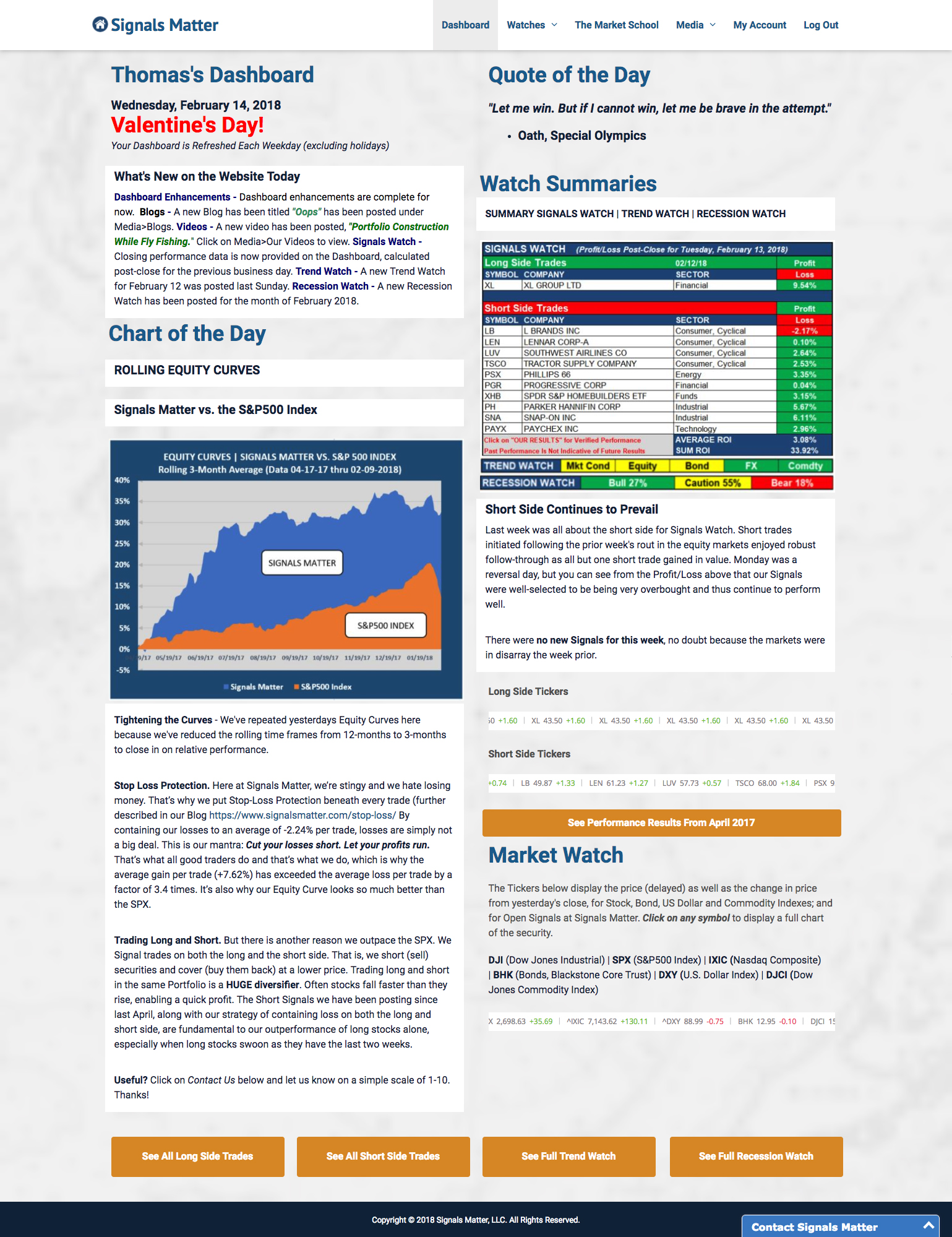 dashboard-v2 Signals Matter Dashboard